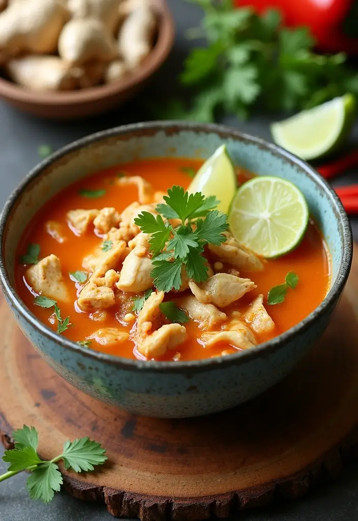 30 Instant Pot Soup Recipes That Are Gluten Free and Easy - 10. Thai Coconut Chicken Soup