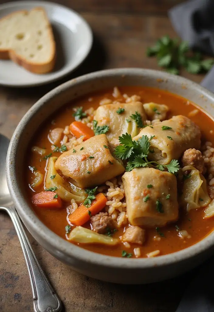 30 Instant Pot Soup Recipes That Are Gluten Free and Easy - 12. Cabbage Roll Soup