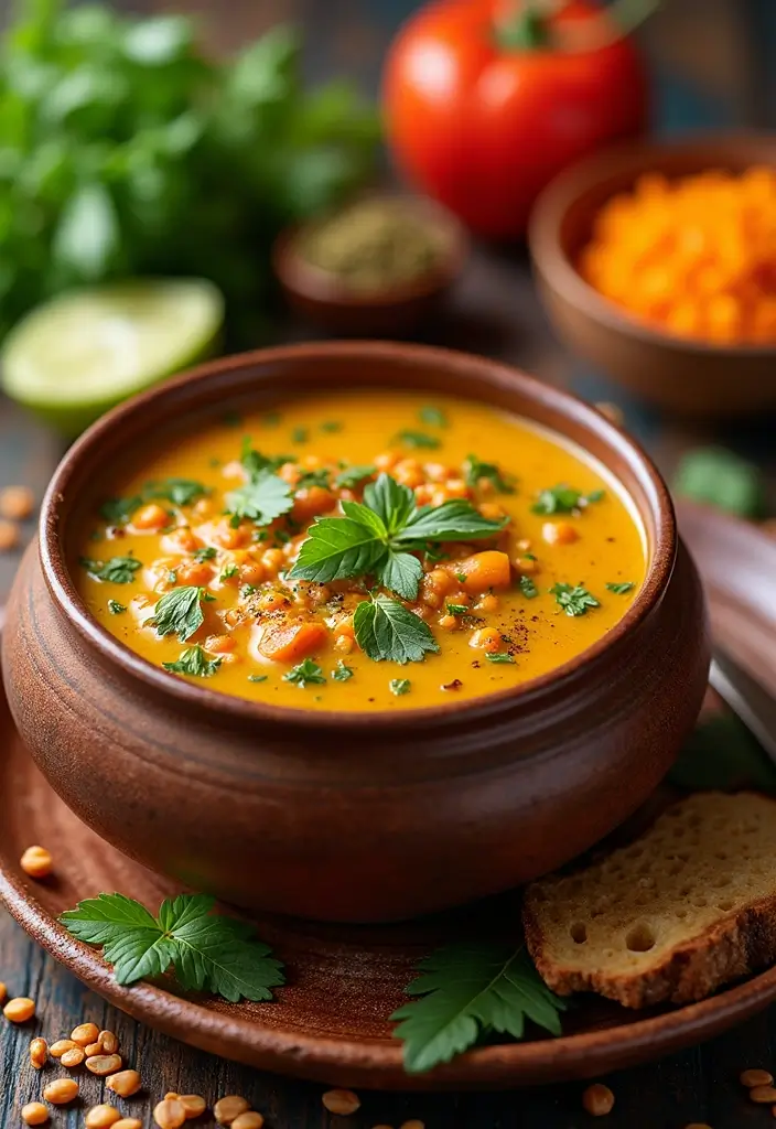 30 Instant Pot Soup Recipes That Are Gluten Free and Easy - 24. Indian Spiced Lentil Soup