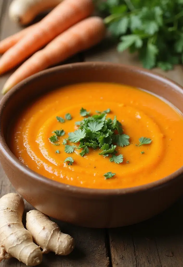 30 Instant Pot Soup Recipes That Are Gluten Free and Easy - 28. Ginger Carrot Soup