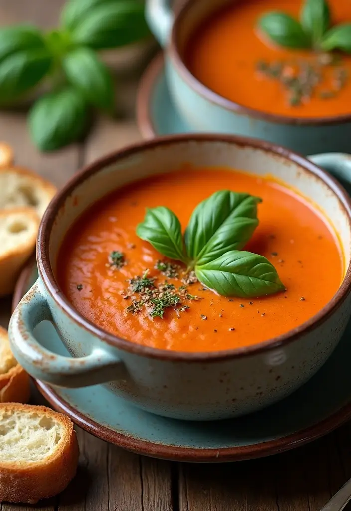 30 Pampered Chef Blender Soup Recipes You’ll Want to Try - 13. Tomato Basil Bisque