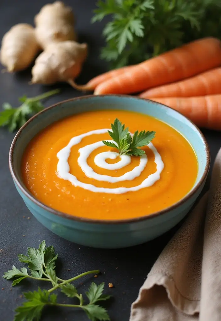 30 Pampered Chef Blender Soup Recipes You’ll Want to Try - 15. Carrot and Ginger Soup