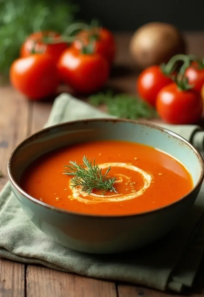 30 Pampered Chef Blender Soup Recipes You’ll Want to Try - 19. Tomato and Fennel Soup