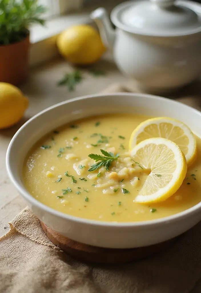 30 Pampered Chef Blender Soup Recipes You’ll Want to Try - 22. Greek Avgolemono Soup