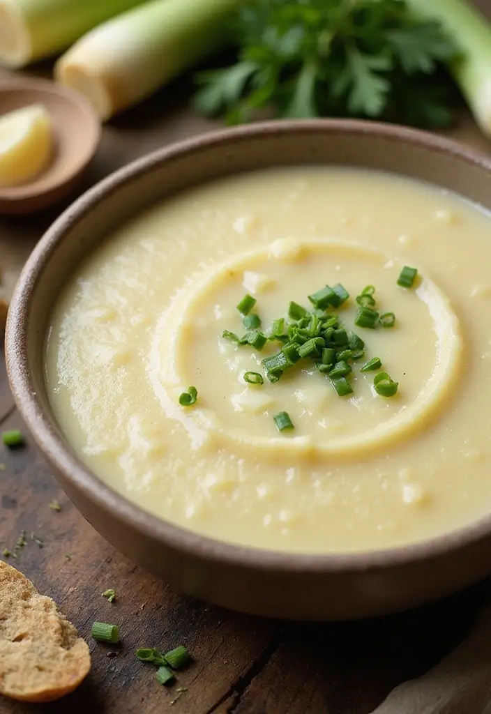 30 Pampered Chef Blender Soup Recipes You’ll Want to Try - 8. Creamy Potato and Leek Soup