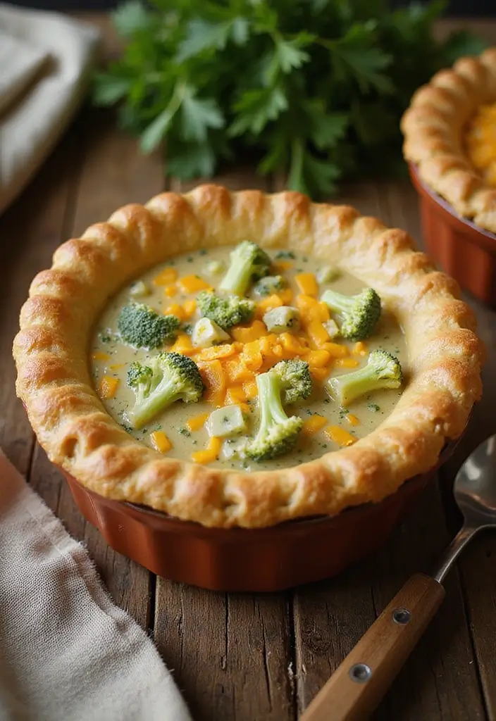 30 Recipes Using Broccoli Cheese Soup for Easy Meals 71 30 Recipes Using Broccoli Cheese Soup for Easy Meals - 11. Broccoli Cheese Soup Pot Pie