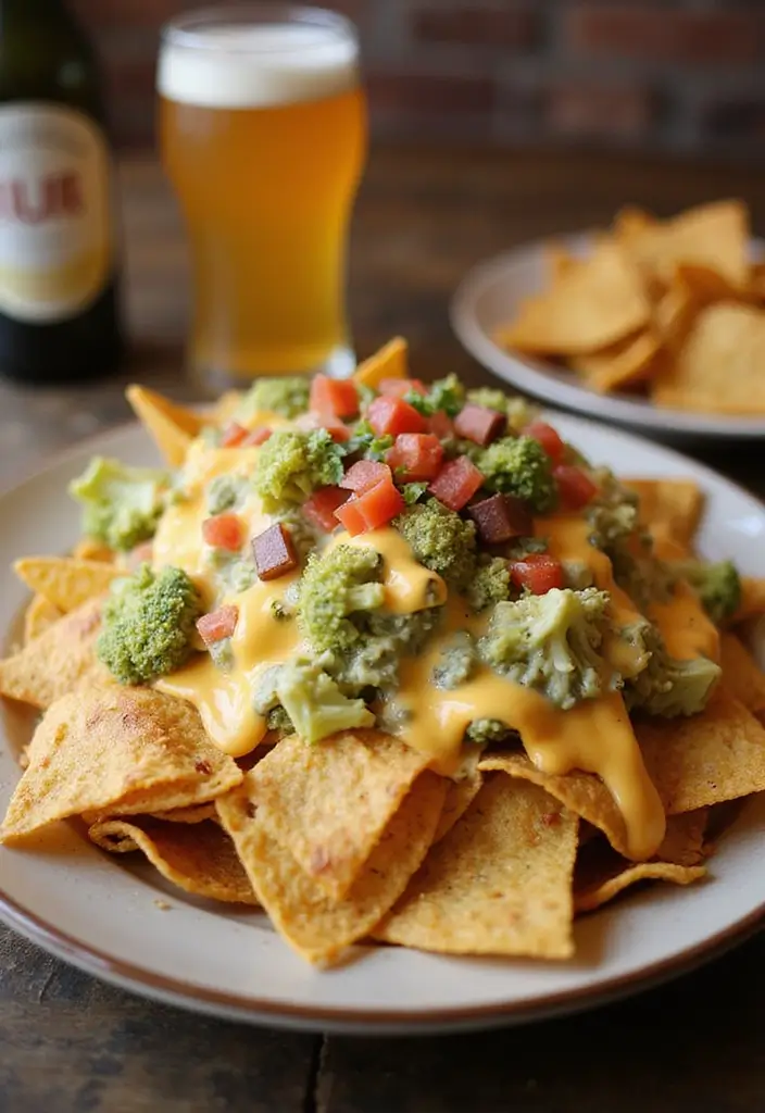 30 Recipes Using Broccoli Cheese Soup for Easy Meals 169 30 Recipes Using Broccoli Cheese Soup for Easy Meals - 25. Broccoli Cheese Soup Nachos