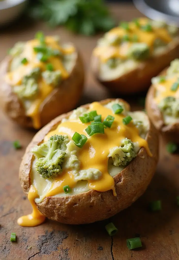 30 Recipes Using Broccoli Cheese Soup for Easy Meals 15 30 Recipes Using Broccoli Cheese Soup for Easy Meals - 3. Broccoli Cheese Soup Stuffed Potatoes