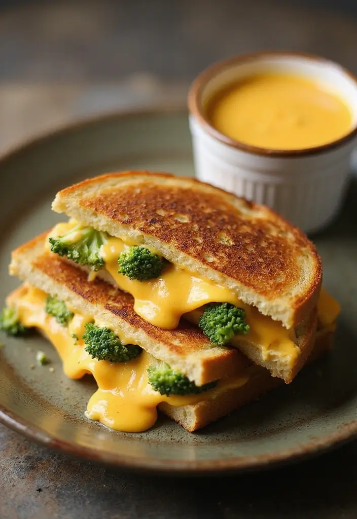 30 Recipes Using Broccoli Cheese Soup for Easy Meals 43 30 Recipes Using Broccoli Cheese Soup for Easy Meals - 7. Broccoli Cheese Soup Grilled Cheese Sandwiches