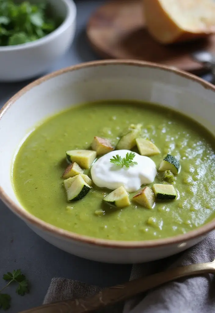 30 Squash and Zucchini Soup Recipes for Fresh Flavors 104 30 Squash and Zucchini Soup Recipes for Fresh Flavors - 16. Zucchini and Leek Soup