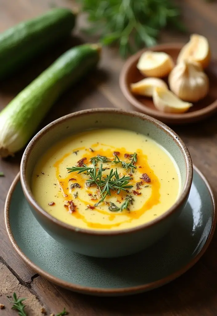 30 Squash and Zucchini Soup Recipes for Fresh Flavors 20 30 Squash and Zucchini Soup Recipes for Fresh Flavors - 4. Roasted Garlic and Zucchini Soup