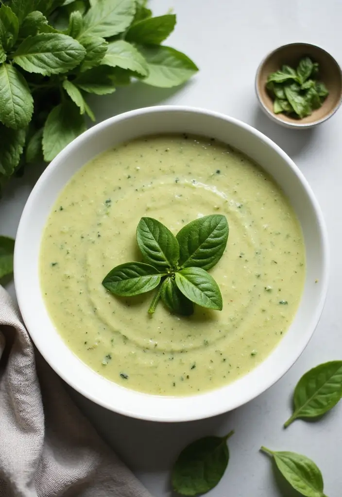 30 Squash and Zucchini Soup Recipes for Fresh Flavors 41 30 Squash and Zucchini Soup Recipes for Fresh Flavors - 7. Creamy Zucchini and Spinach Soup