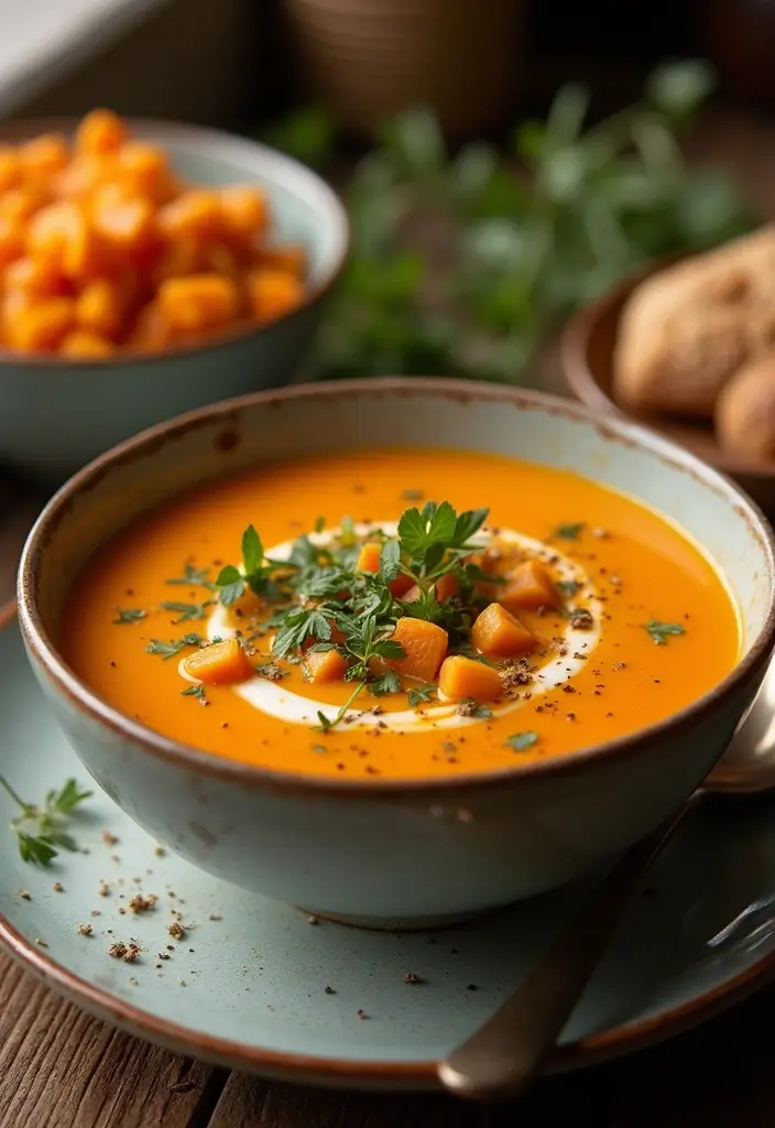 30 Winter Soup Recipes for Slow Cooker Comfort 85 30 Winter Soup Recipes for Slow Cooker Comfort - 13. Sweet Potato and Chickpea Soup