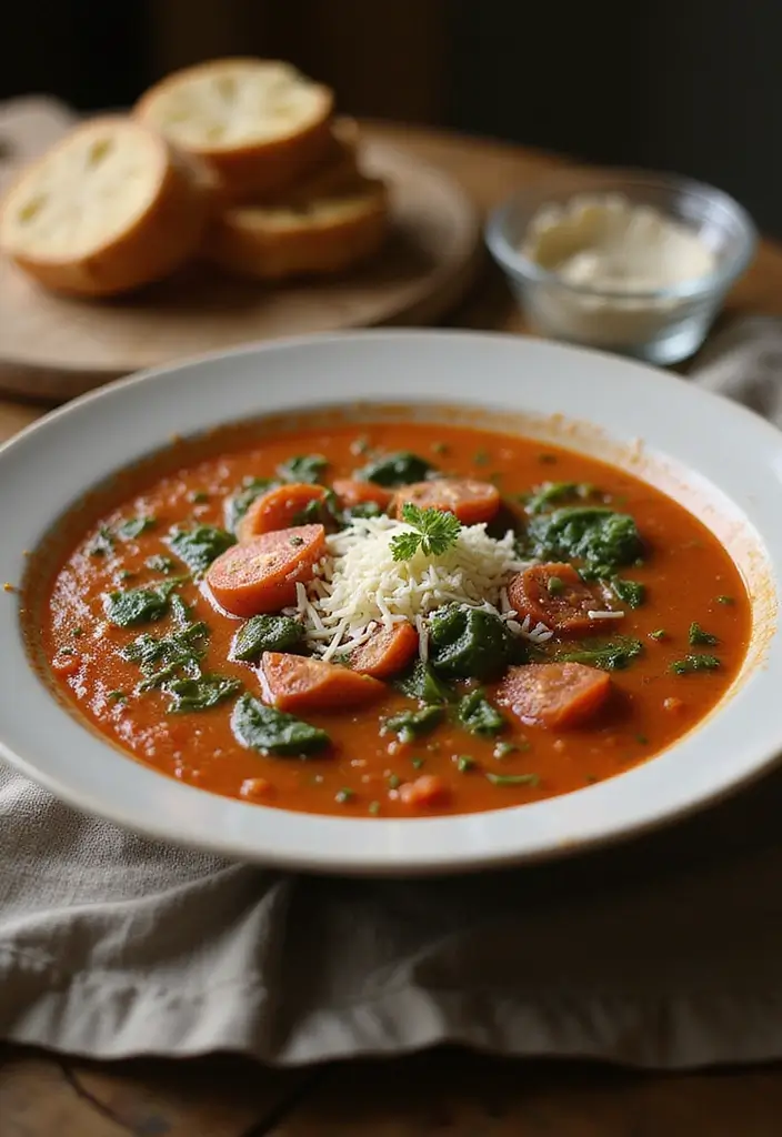 30 Winter Soup Recipes for Slow Cooker Comfort 134 30 Winter Soup Recipes for Slow Cooker Comfort - 20. Creamy Tomato and Spinach Soup
